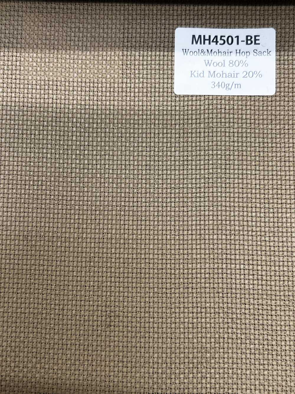 MH4501-BE Hopsack de mohair estándar de fabricación japonesa beige[Textil] HOSOI SYOJI