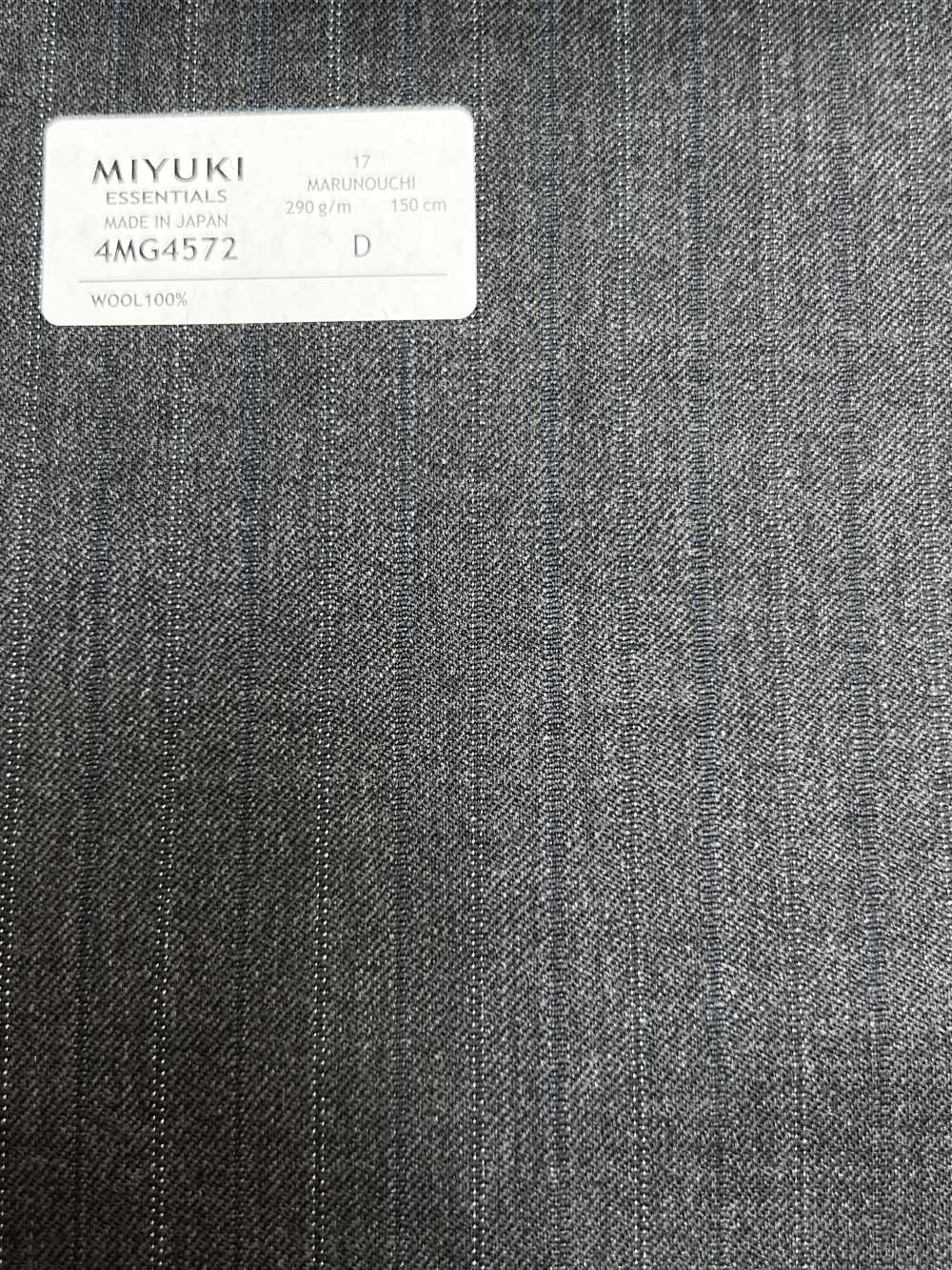 4MG4572 26AW MARUNOUCHI Sarga raya gris medio[Textil] Fábricas De Lana Miyuki