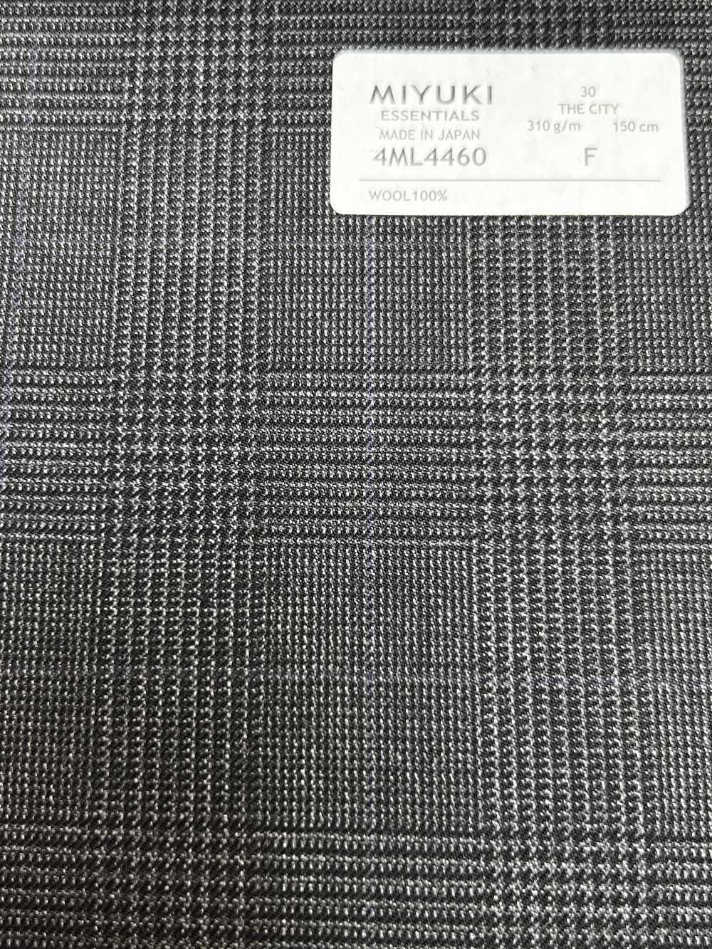 4ML4460 26AW THE CITY Sarga a cuadros gris carbón y gris cielo[Textil] Fábricas De Lana Miyuki