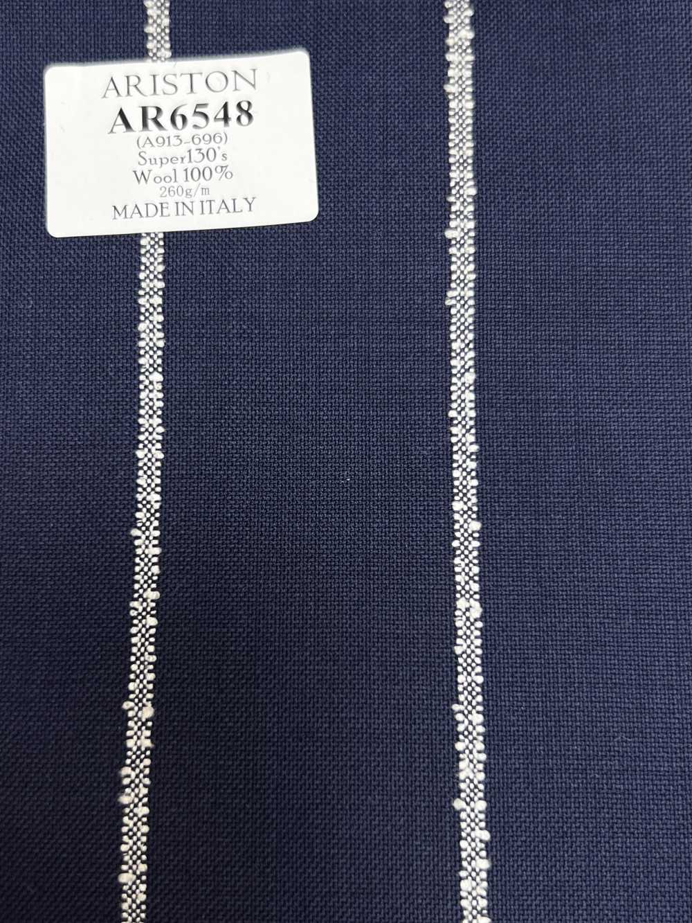 AR6548 ARISTON Super130's azul marino × raya blanca[Textil] HOSOI SYOJI
