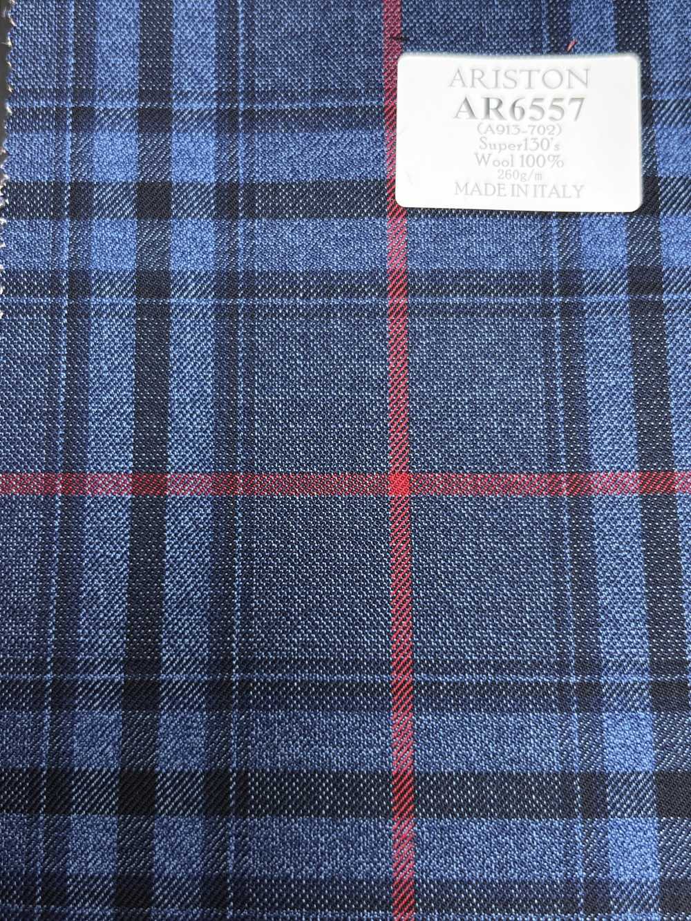 AR6557 ARISTON Super130's cuadro azul marino[Textil] HOSOI SYOJI