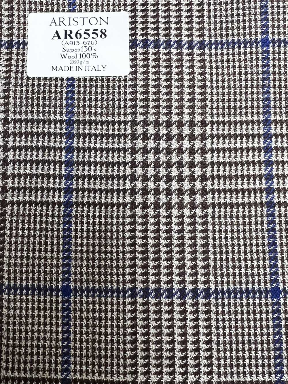 AR6558 ARISTON Super130's cuadro Glen marrón[Textil] HOSOI SYOJI