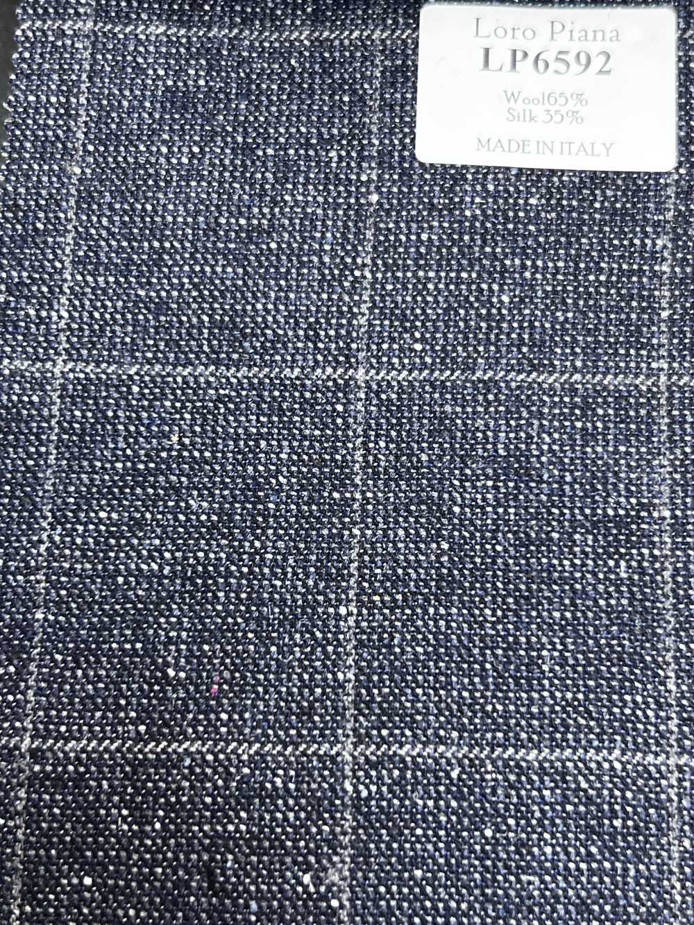 LP6592 Loro Piana cuadro azul marino[Textil] HOSOI SYOJI