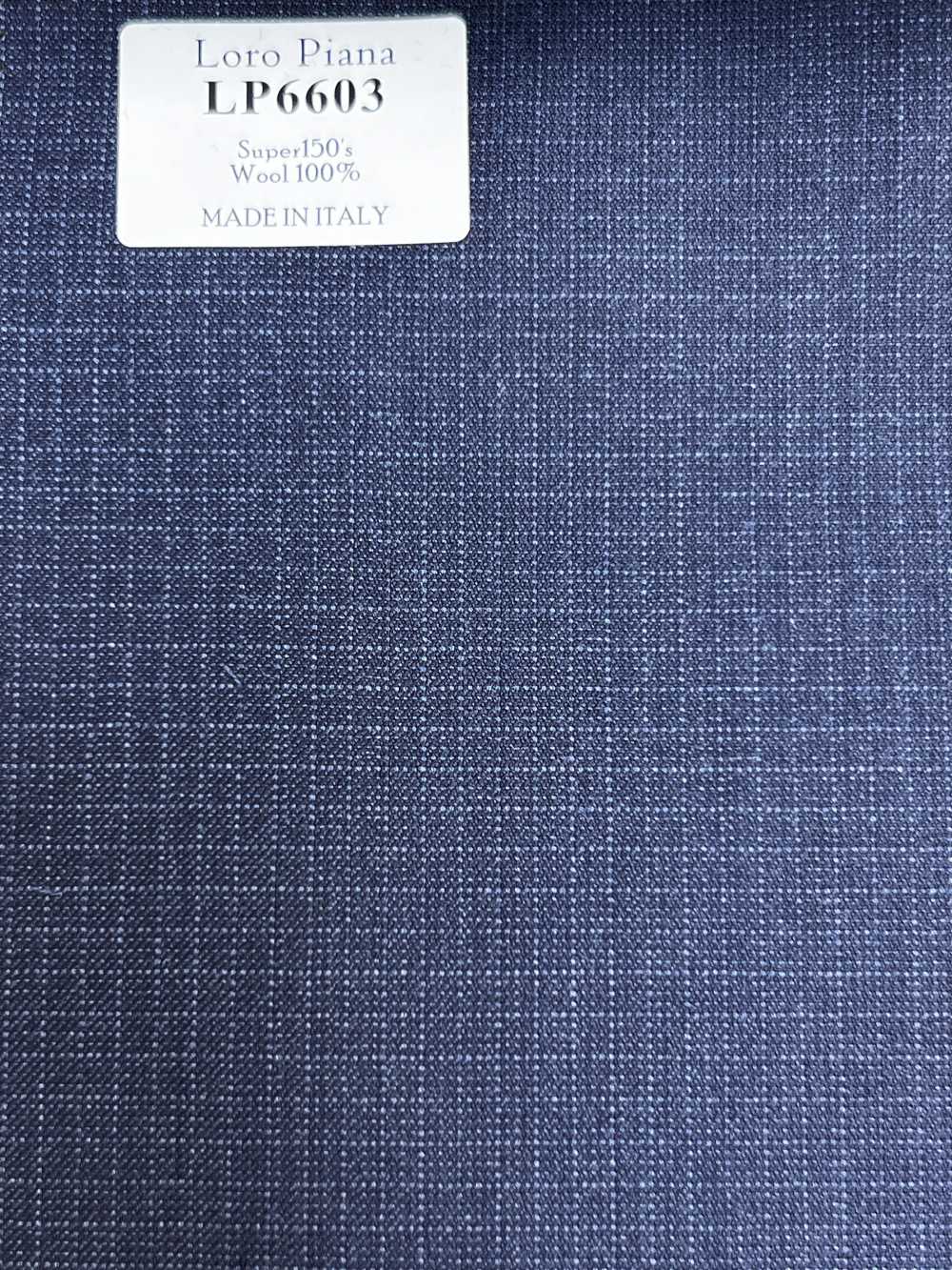 LP6603 Loro Piana Super150's cuadro azul marino[Tela] HOSOI SYOJI