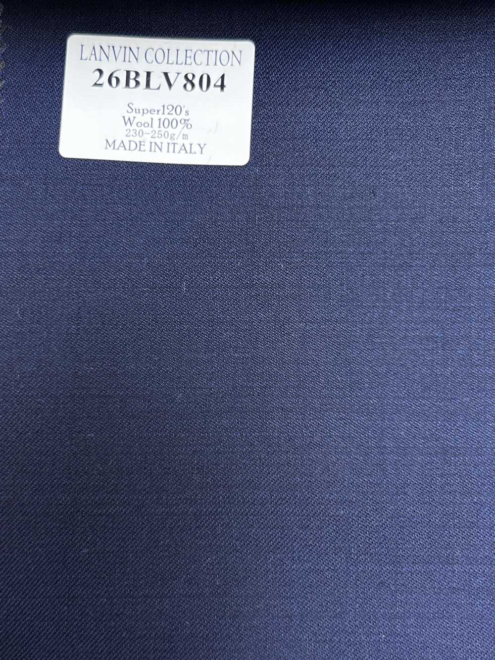 26BLV804 LANVIN COLLECTION Super120's azul marino sin estampado[Textil] HOSOI SYOJI
