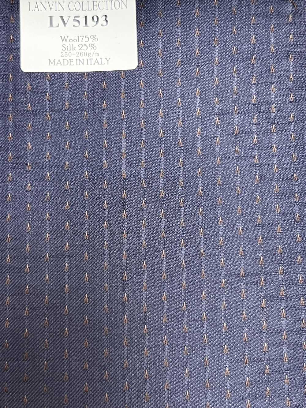 LV5193 LANVIN COLLECTION Rayas azul marino × marrón[Textil] HOSOI SYOJI