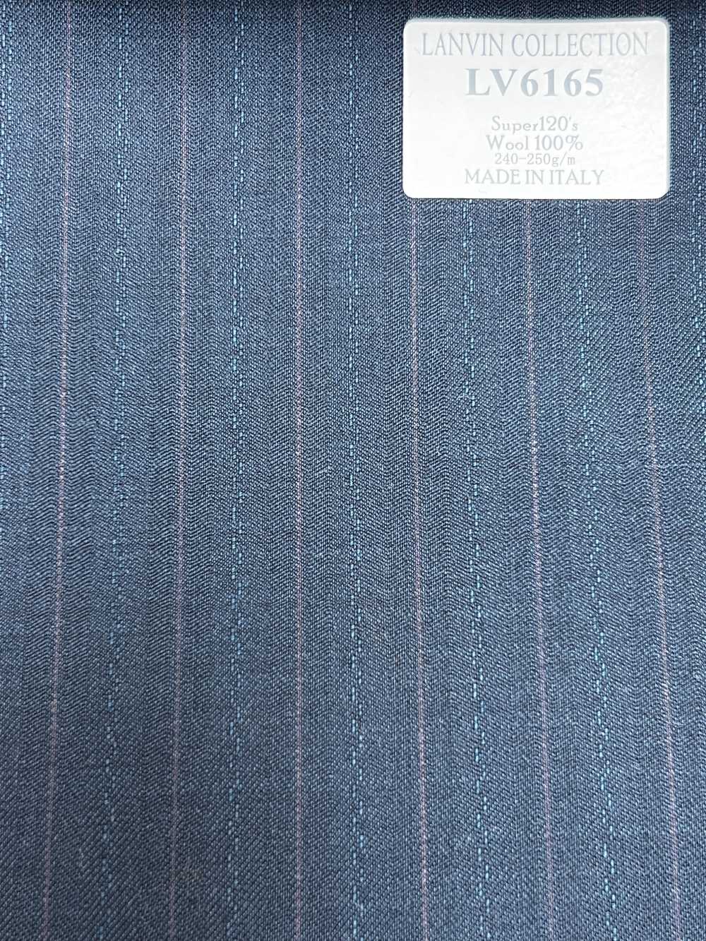 LV6165 LANVIN COLLECTION Super120's Raya azul verdosa[Textil] HOSOI SYOJI