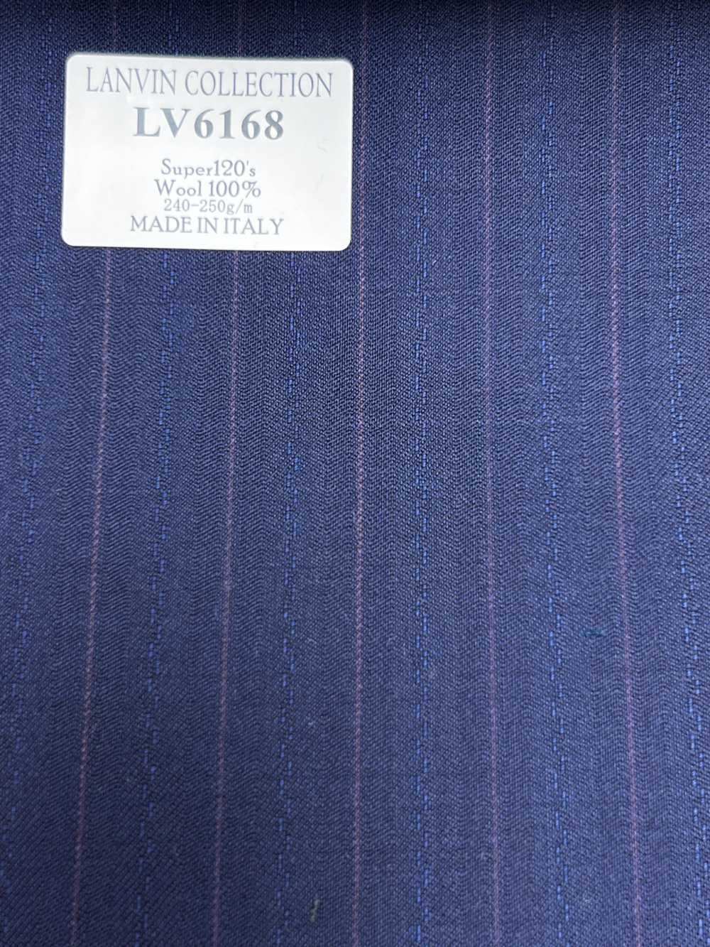 LV6168 LANVIN COLLECTION Super120's raya azul marino[Textil] HOSOI SYOJI