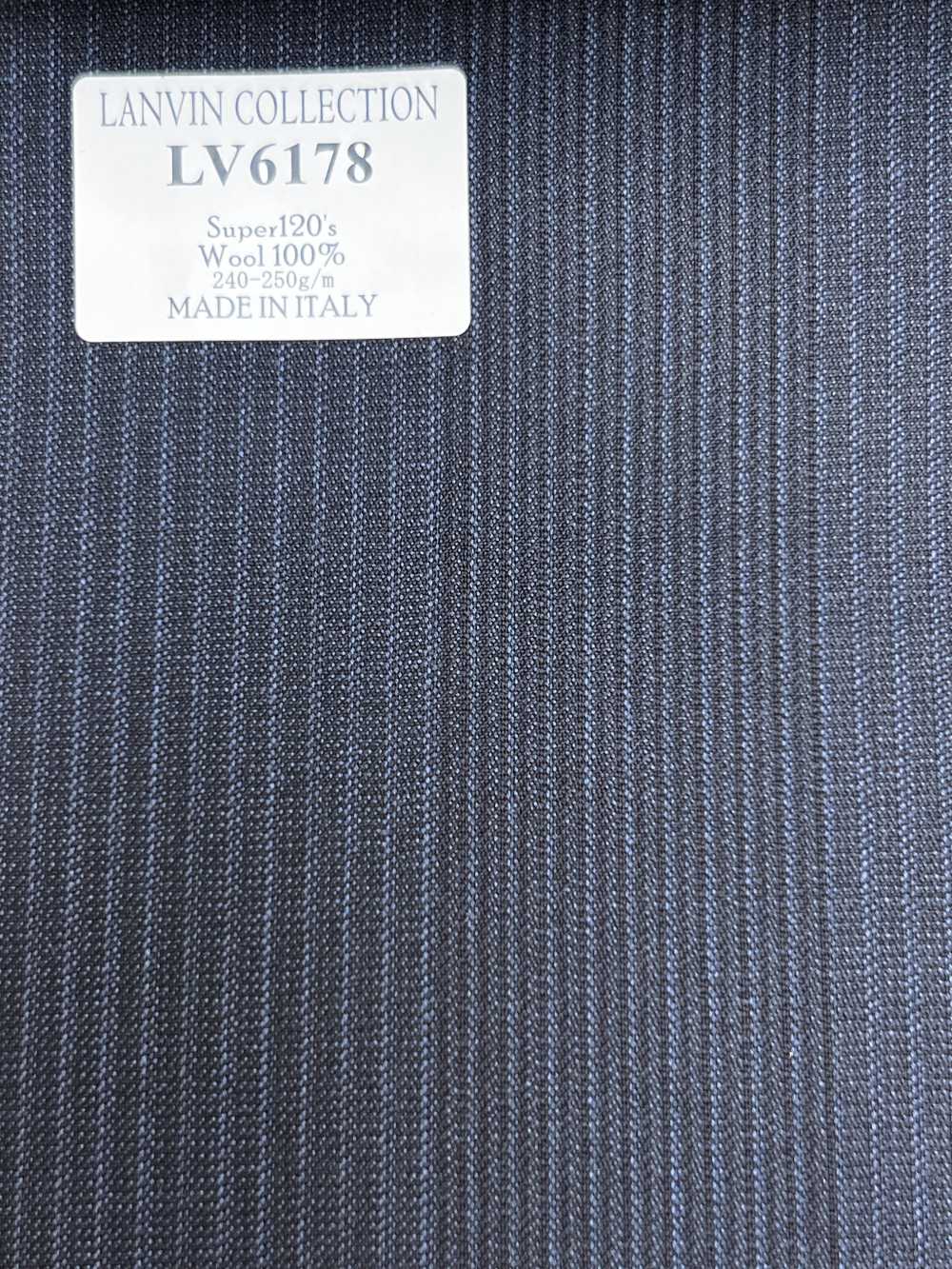 LV6178 LANVIN COLLECTION Super120's raya azul marino[Textil] HOSOI SYOJI