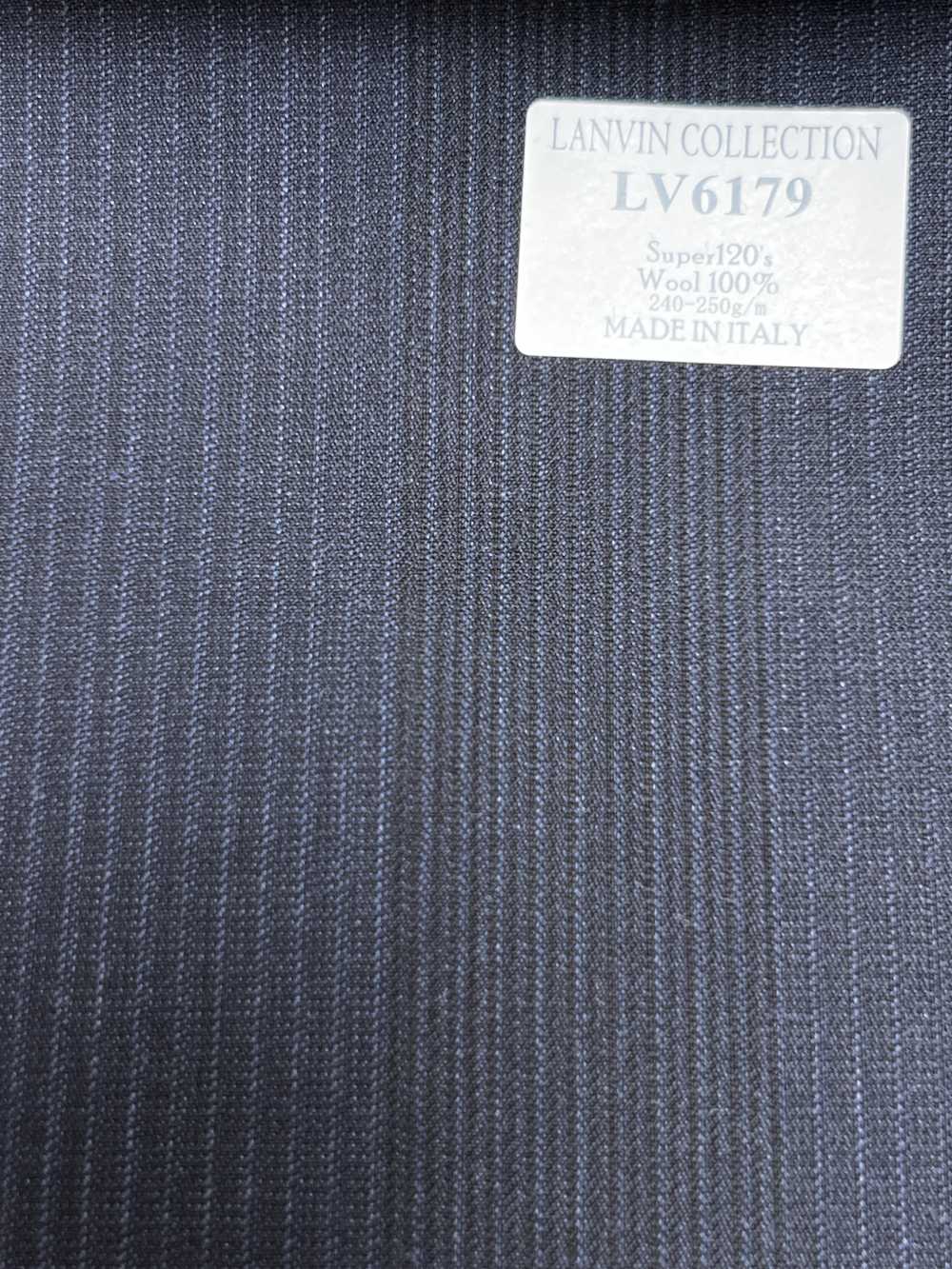 LV6179 LANVIN COLLECTION Super120's raya azul marino oscuro[Textil] HOSOI SYOJI