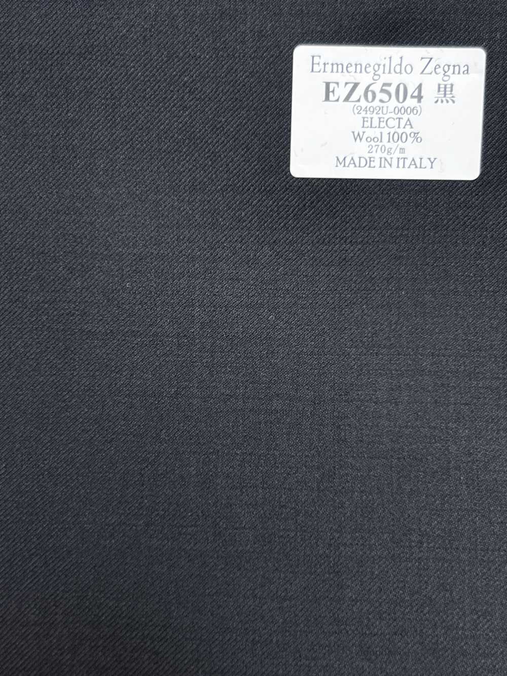 EZ6504 Ermenegildo Zegna ELECTA negro liso[Tela] HOSOI SYOJI