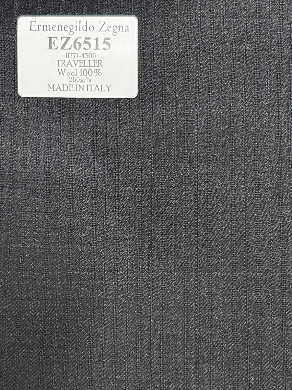 EZ6515 Ermenegildo Zegna TRAVELLER Rayas gris oscuro × azul marino[Tela] HOSOI SYOJI