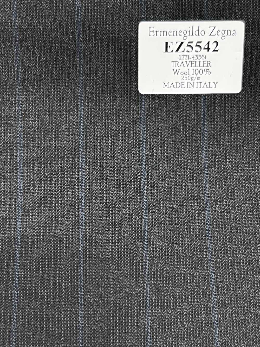 EZ5542 Ermenegildo Zegna TRAVELLER raya gris X celeste[Tela] HOSOI SYOJI