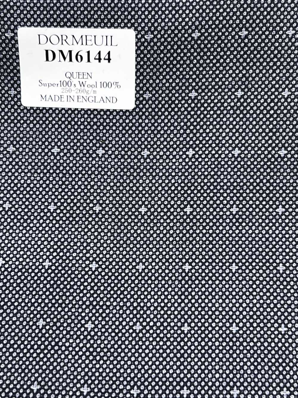 DM6144 DORMEUIL QUEEN Super100's Patrón Sashiko Negro y Blanco[Tela] HOSOI SYOJI