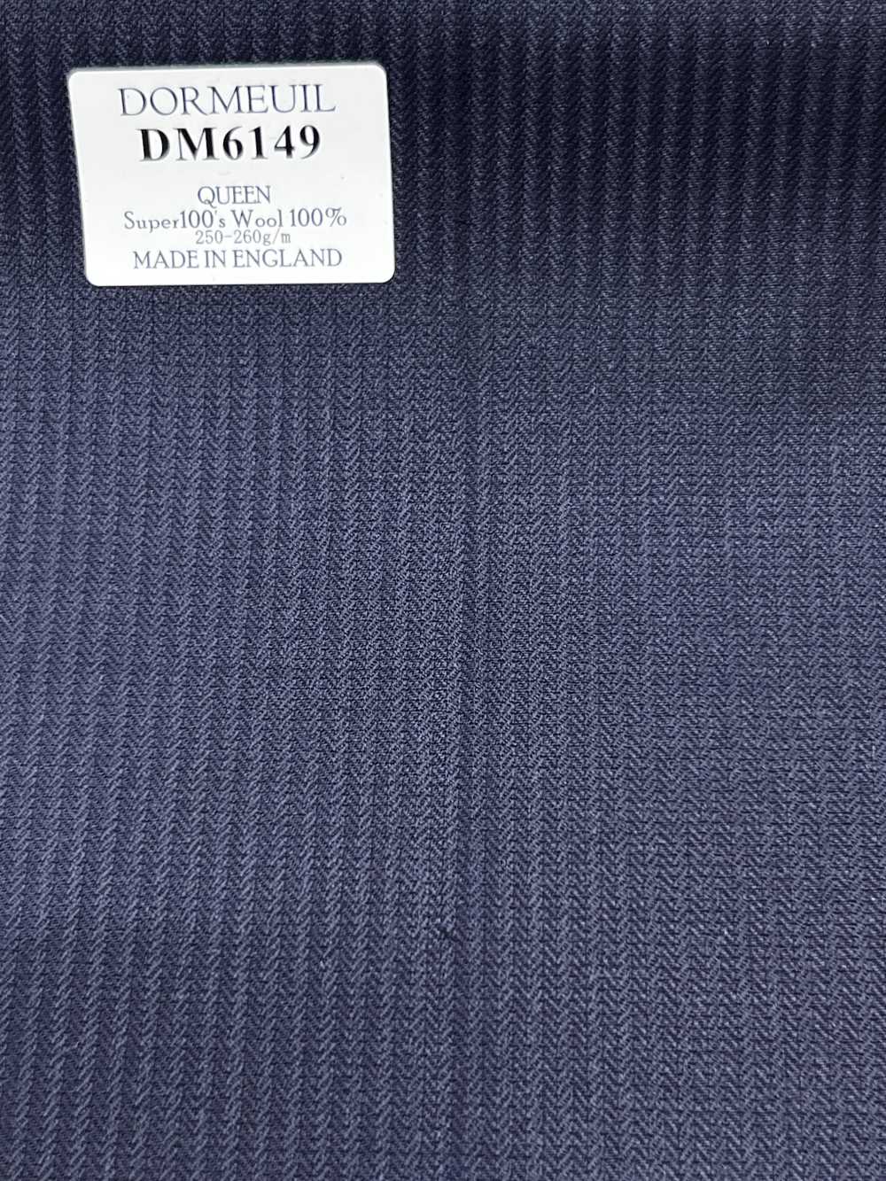 DM6149 DORMEUIL QUEEN Super 100's raya azul marino[Tela] HOSOI SYOJI