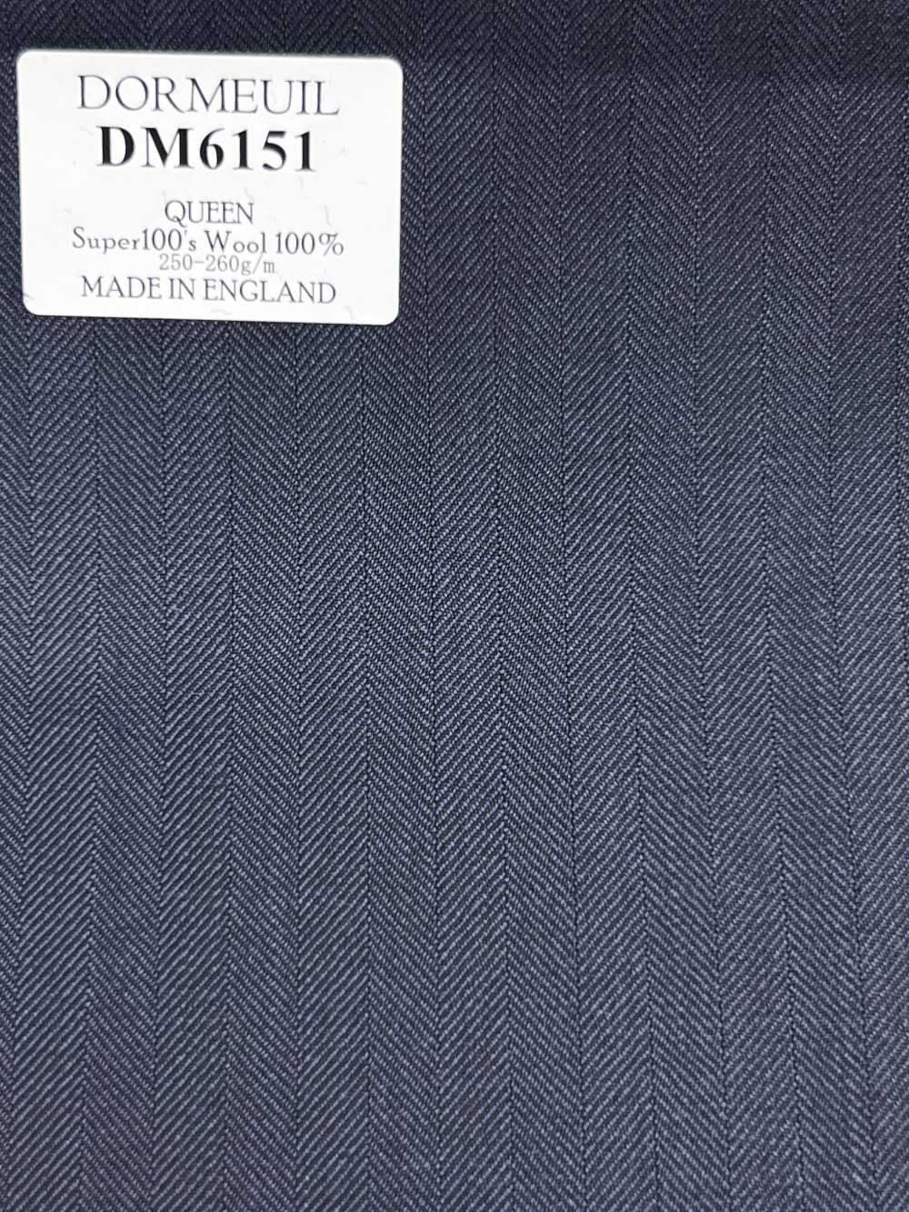 DM6151 DORMEUIL QUEEN Super100's raya azul marino oscuro[Tela] HOSOI SYOJI