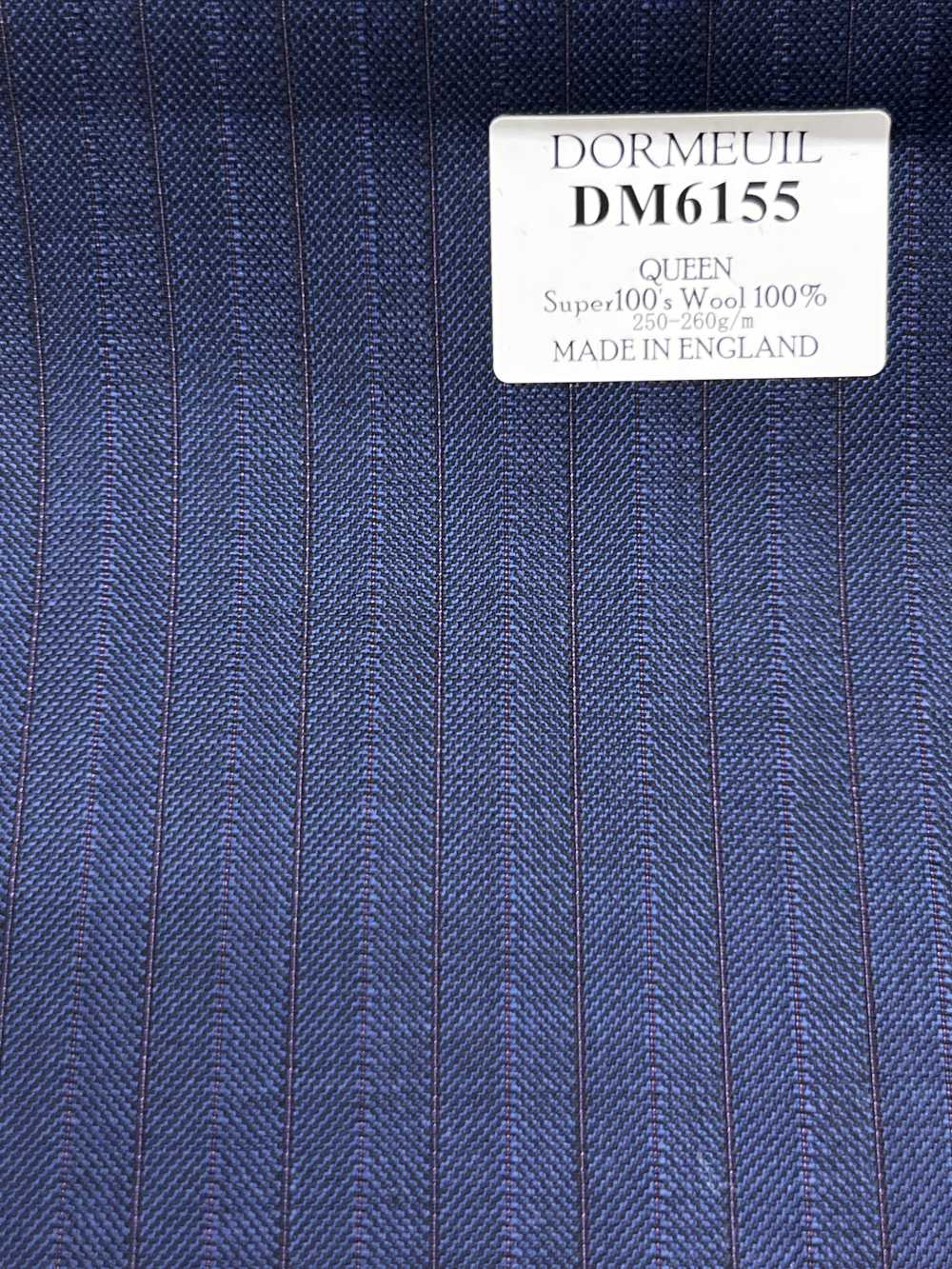 DM6155 DORMEUIL QUEEN Super100's rayas azul marino × marrón[Tela] HOSOI SYOJI