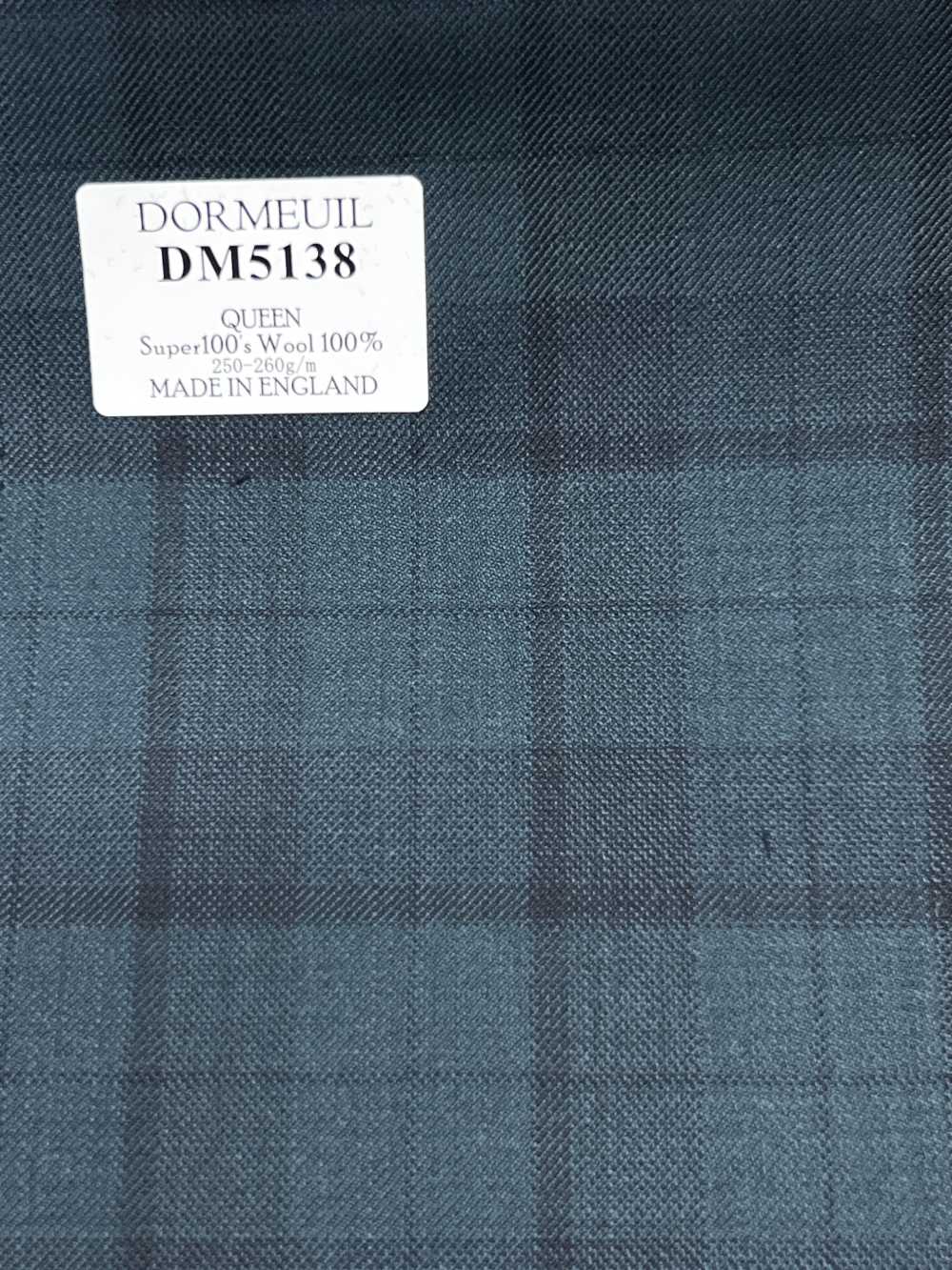 DM5138 DORMEUIL QUEEN Super 100's Cuadro verde[Tela] HOSOI SYOJI