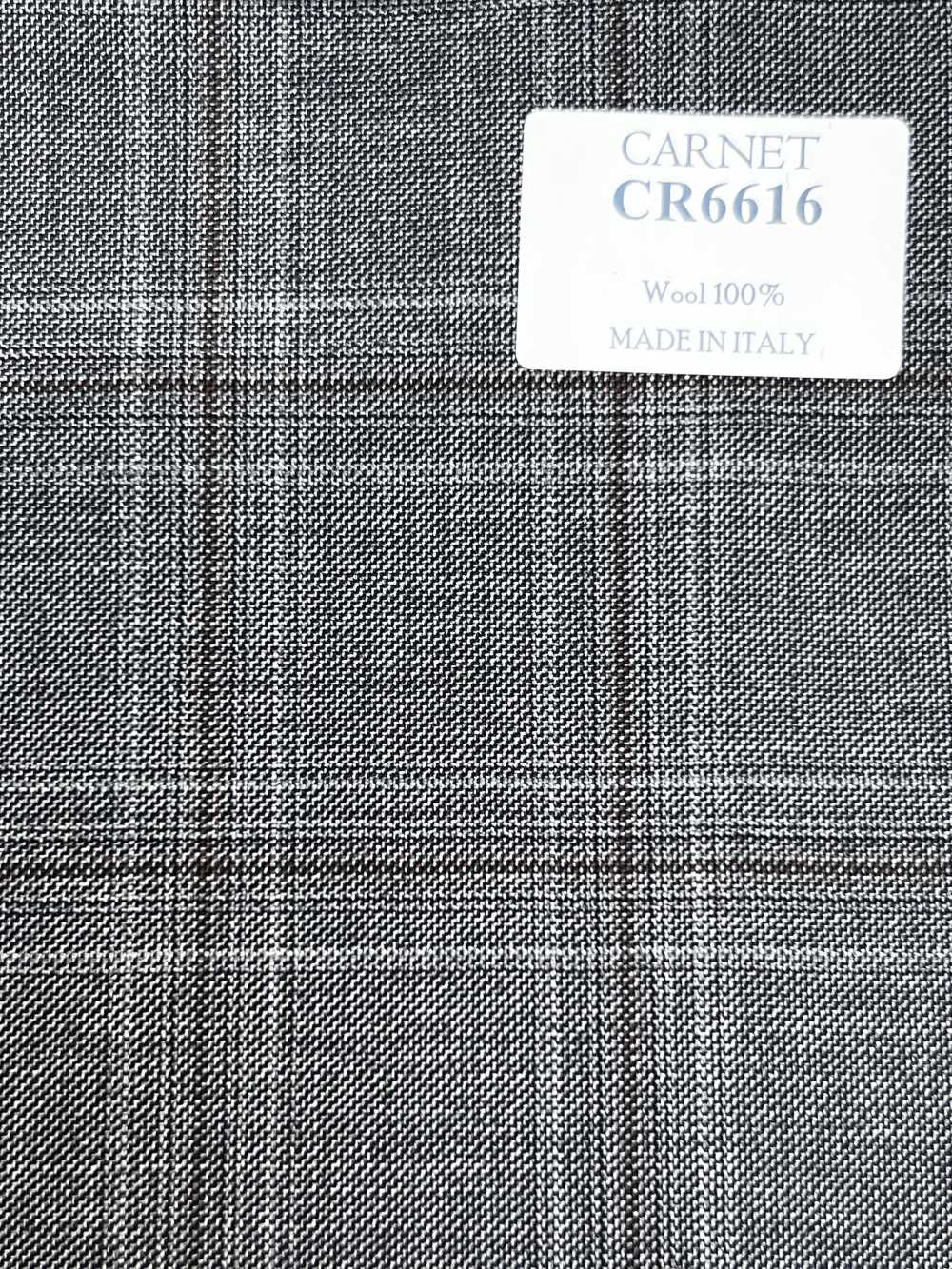 CR6616 CARNET Cuadro gris y marrón[Tela] HOSOI SYOJI