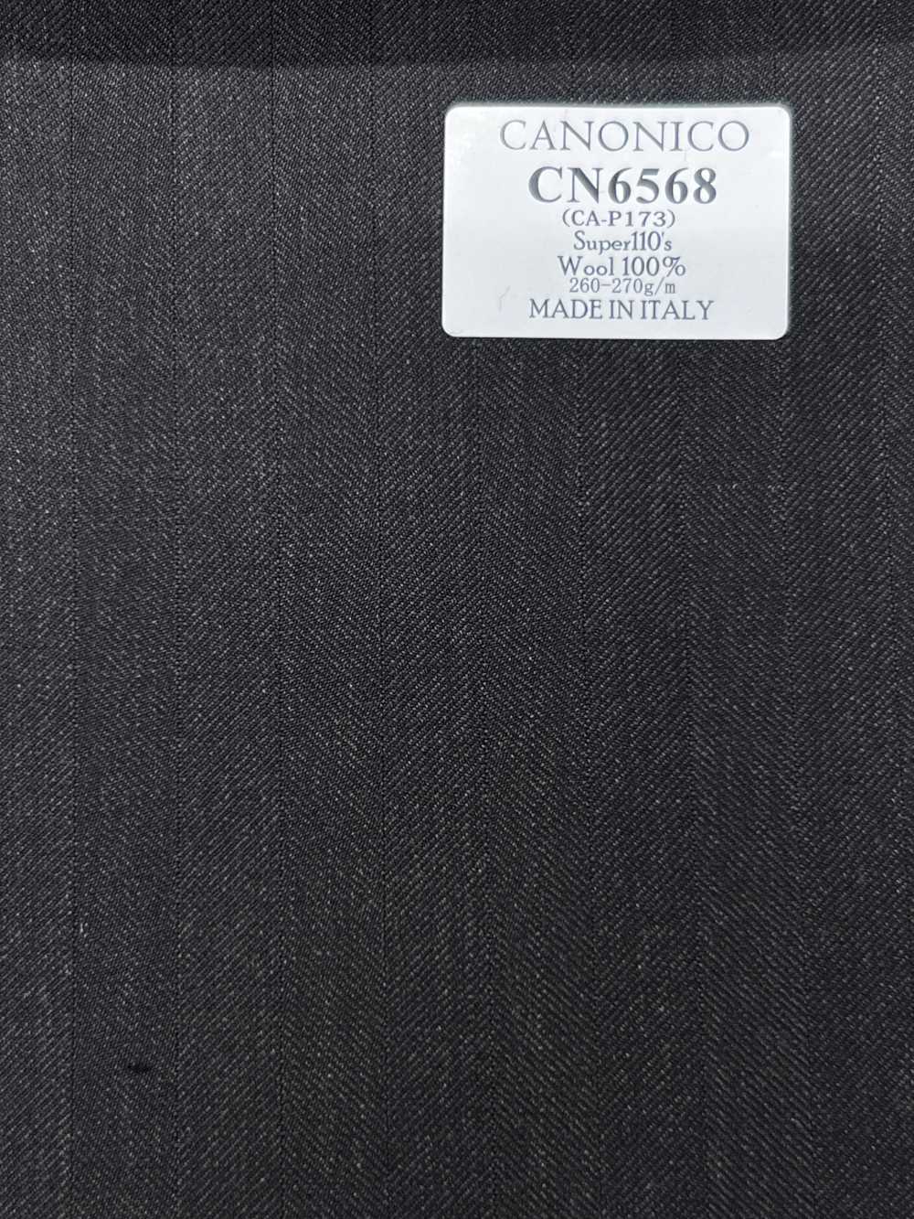 CN6568 CANONICO Super110's raya marrón oscuro[Tela] HOSOI SYOJI