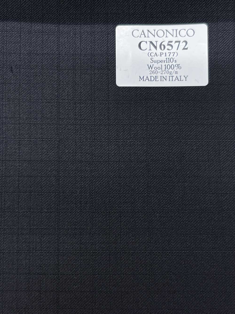 CN6572 CANONICO Super110's Cuadro negro[Tela] HOSOI SYOJI