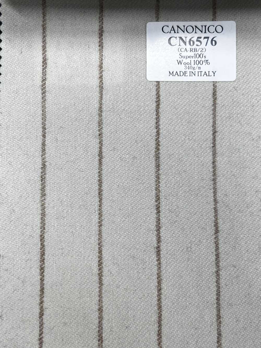 CN6576 CANONICO Super110's raya marfil × beige[Tela] HOSOI SYOJI
