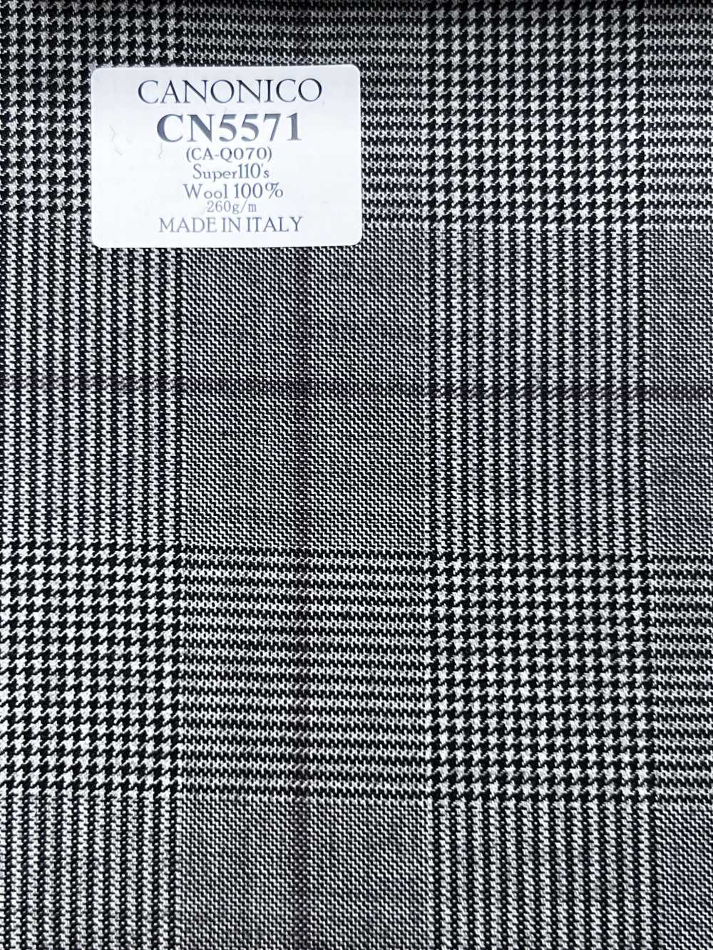 CN5571 CANONICO Super110's Cuadro gris claro x púrpura[Textil] HOSOI SYOJI