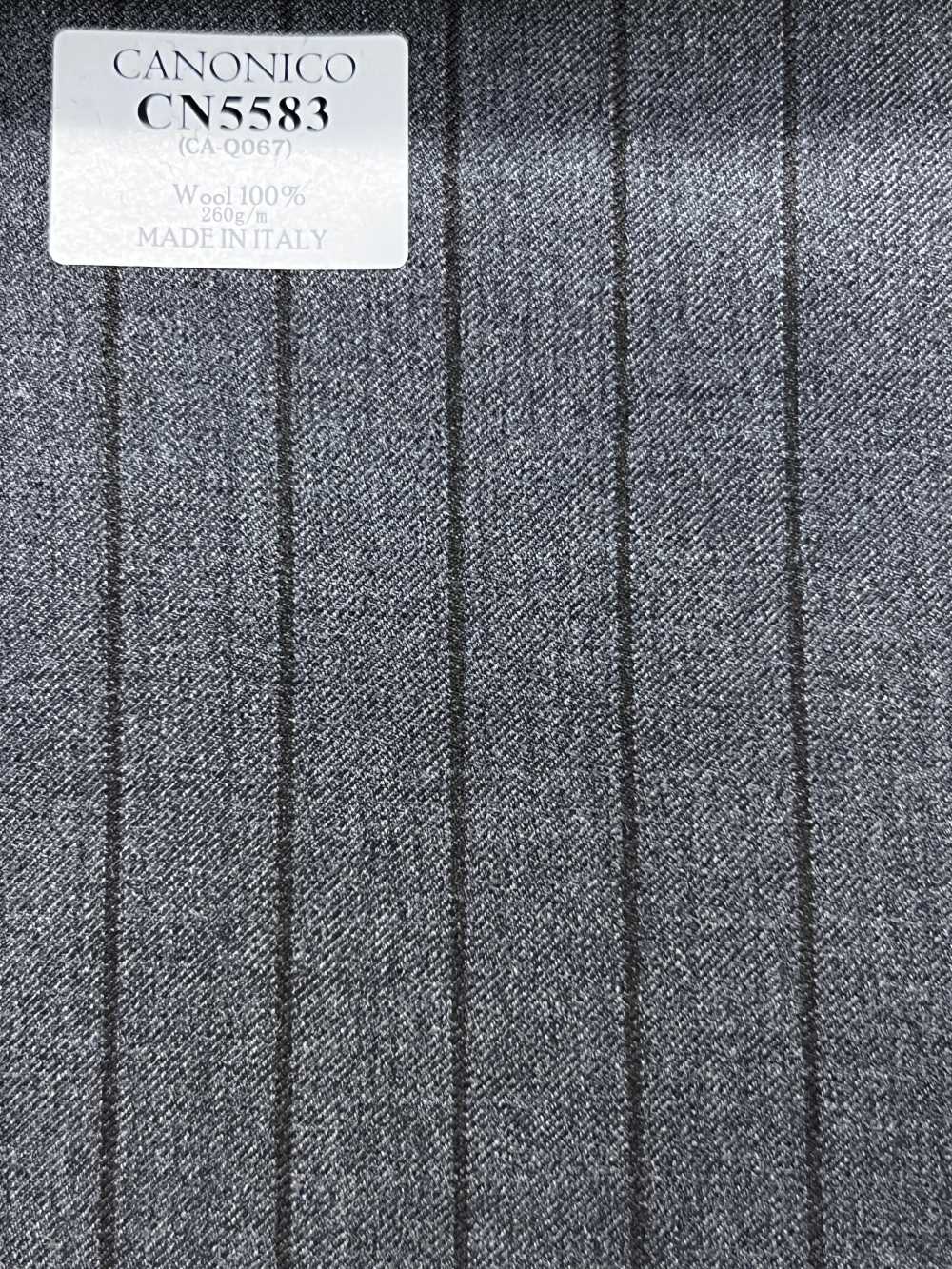 CN5583 CANONICO Super 110's Rayas gris y marrón[Textil] HOSOI SYOJI