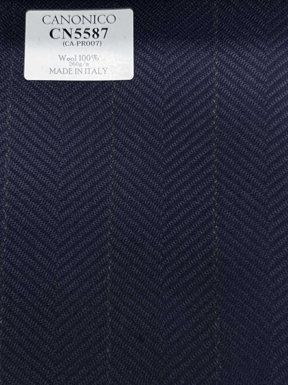 CN5587 CANONICO Super110's cuadro azul marino[Textil] HOSOI SYOJI