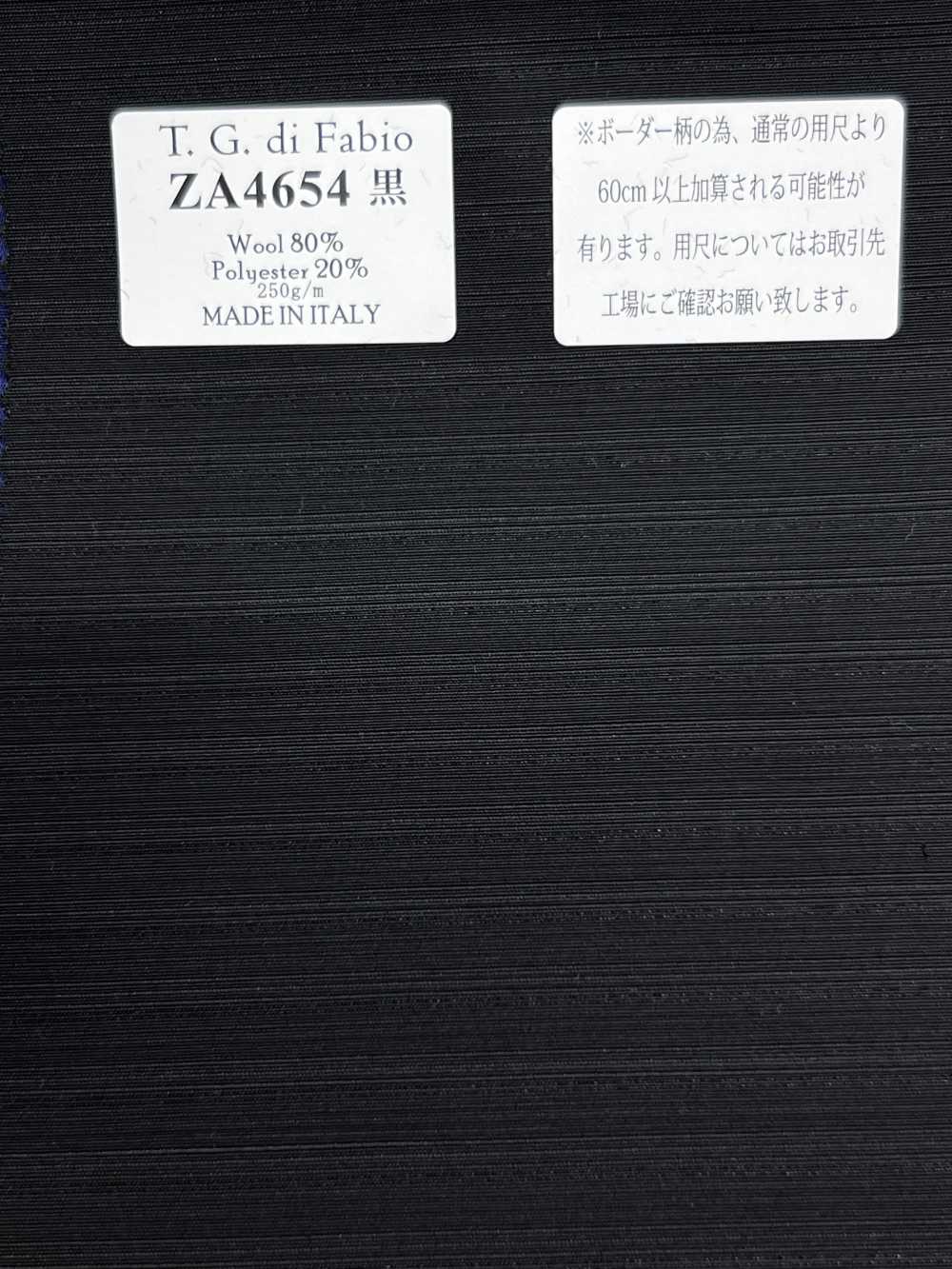 ZA4654 T.G.di Fabio raya horizontal negra[Textil] HOSOI SYOJI