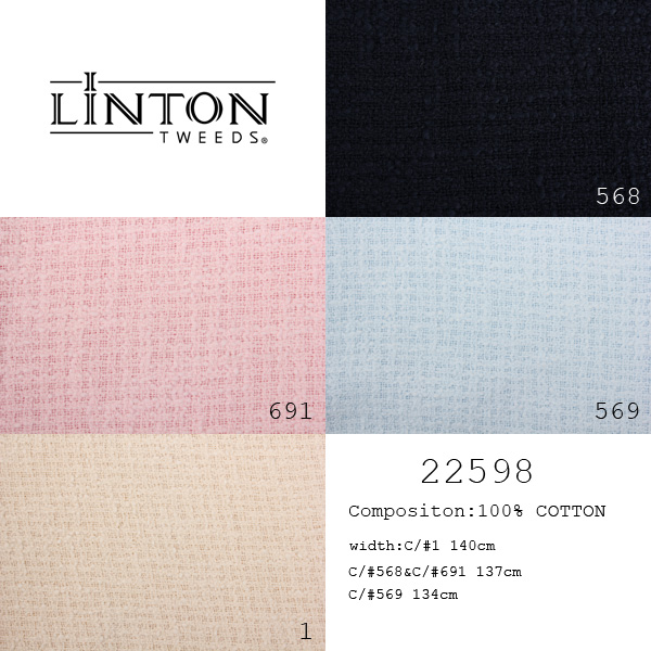 22598 LINTON Linton Tweed Material Exterior Textil Británico LINTON