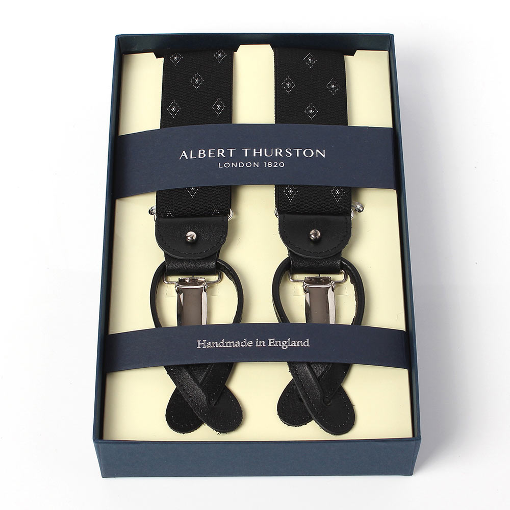 AT-14 Tirantes Albert Thurston de rombos 35 mm negro[Accesorios formales] ALBERT THURSTON