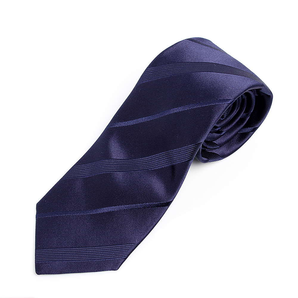 HVN-20 VANNERS Textil Usado Corbata Hecha A Mano Estampado Rayas Azul Marino[Accesorios Formales] Yamamoto(EXCY)