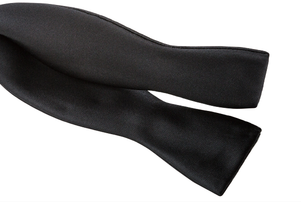 MT-106 Material De Alta Calidad Chal Etiqueta Seda Nudo A Mano Pajarita Negro[Accesorios Formales] Yamamoto(EXCY)