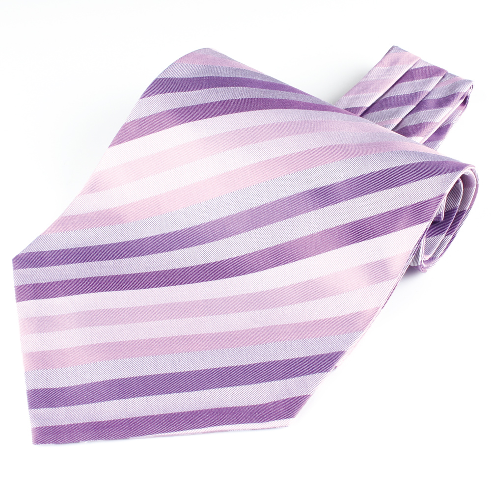 RAS-07 Corbata Ascot De Textil Ring Heart, Lila Multirayas[Accesorios Formales] Yamamoto(EXCY)