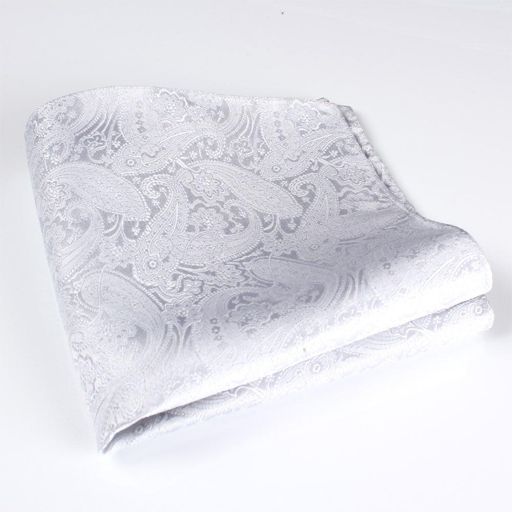 VCF-15 VANNERS Textile Used Pocket Pañuelo Paisley Pattern Blanco[Accesorios Formales] Yamamoto(EXCY)