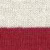 Blanco roto y rojo