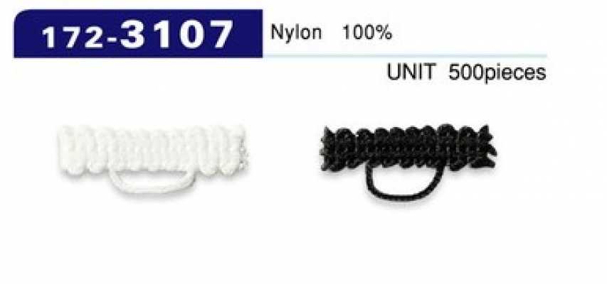 172-3107 Botón de lazo, tipo de cordón trenzado, 5 mm x 22 mm (500 piezas)