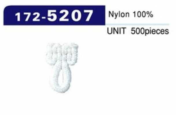 172-5207 Botón de lazo de nylon afelpado, tipo pequeño (Cant. 500) 16 mm alto x 11 mm ancho