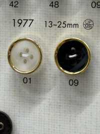 1977 Elegante Botón De Lujo De 4 Orificios Para Camisas DAIYA BUTTON(DAIYA BUTTON) Subfoto