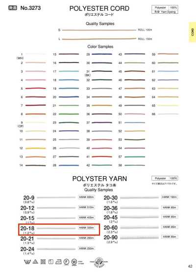 20-18 Cordel de poliéster