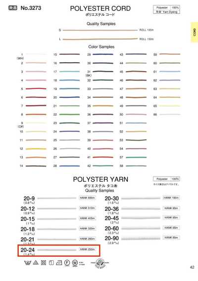 20-24 Cordel de poliéster