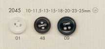 2045 DAIYA BUTTONS Botones de poliéster con aspecto nacarado