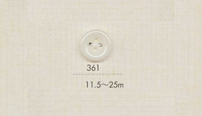 361 DAIYA BUTTONS Botón de poliéster de cuatro agujeros