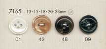 7165 DAIYA BUTTONS Botones de poliéster estilo concha