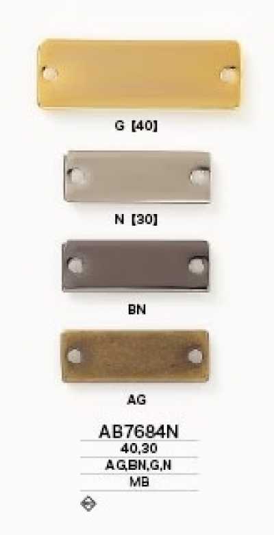 AB7684N Placa Metálica De Latón Para Coser
