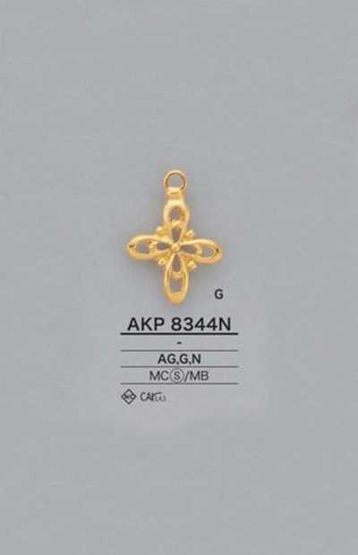 AKP8344N Tirador de cremallera con motivo floral