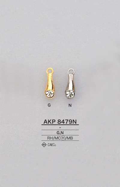 AKP8479N Tirador de cremallera de strass
