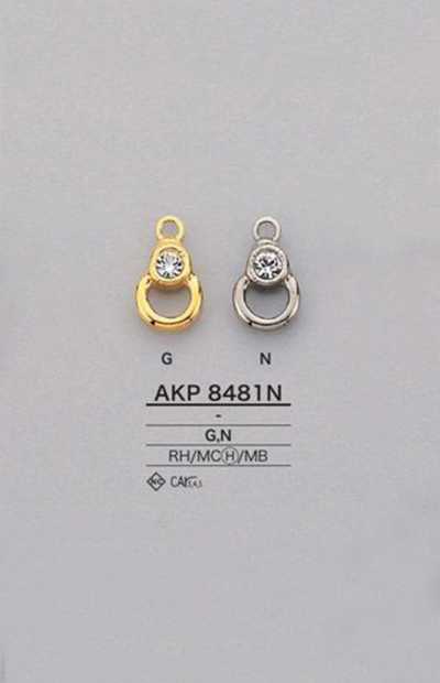 AKP8481N Tirador de cremallera con strass