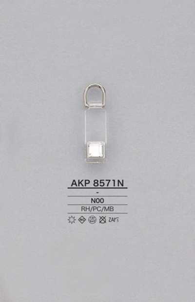 AKP8571N Tirador de cremallera de policarbonato con strass
